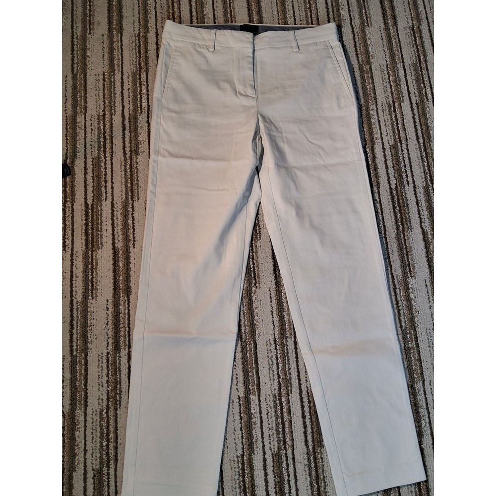 J. Jill Wearever Collection Refined Woven Trousers Beige Straight Leg Pants 4